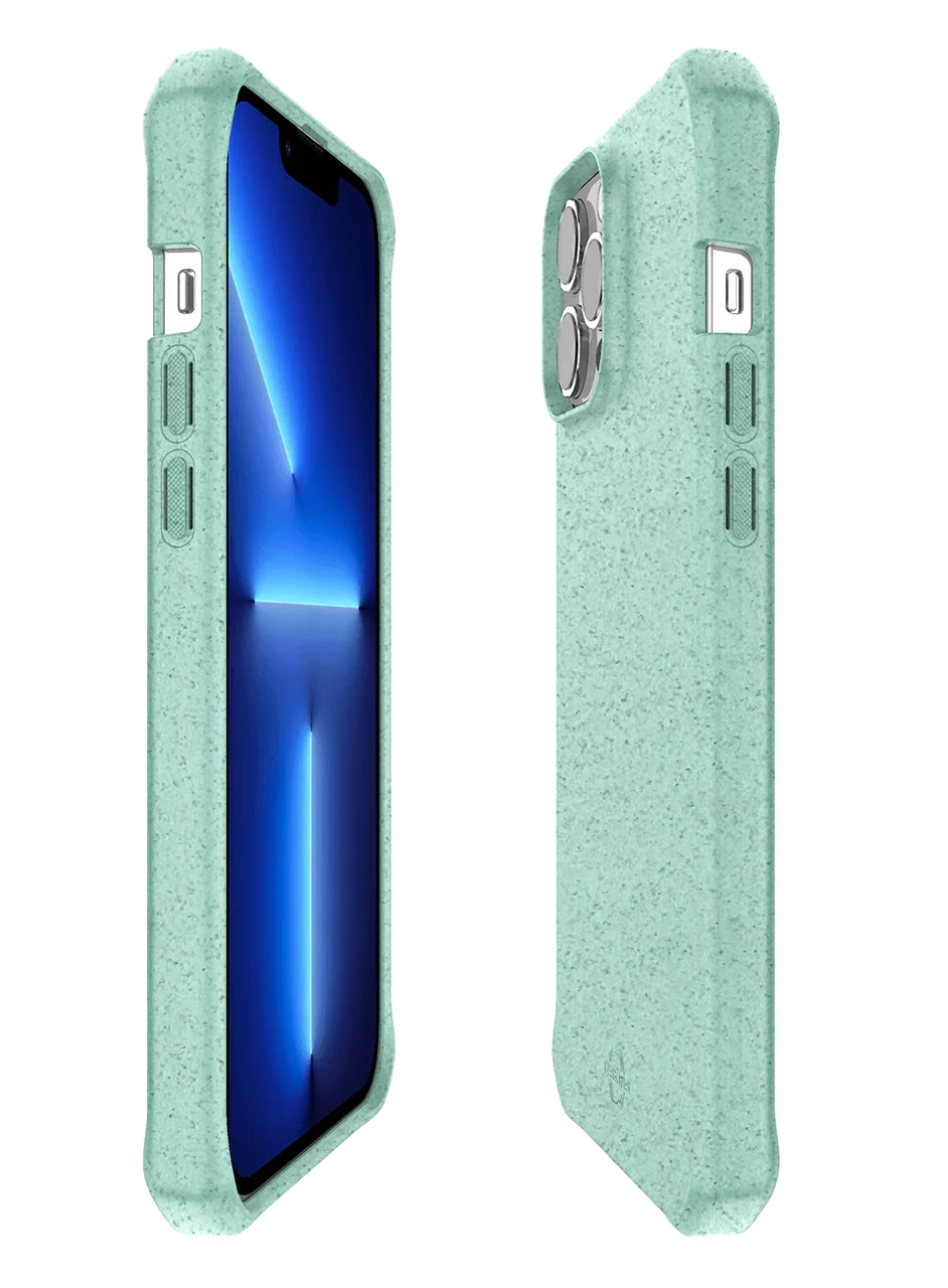 Itskins Feroniabio Terra iPhone 13 Pro Cover - Light Green - Tashqila Itskins Feroniabio Terra iPhone 13 Pro Cover - Light Green - Tashqila